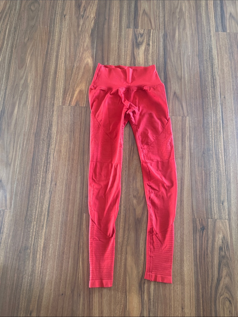 Alphalete Amplify Red Seamless High-Waist Leggings